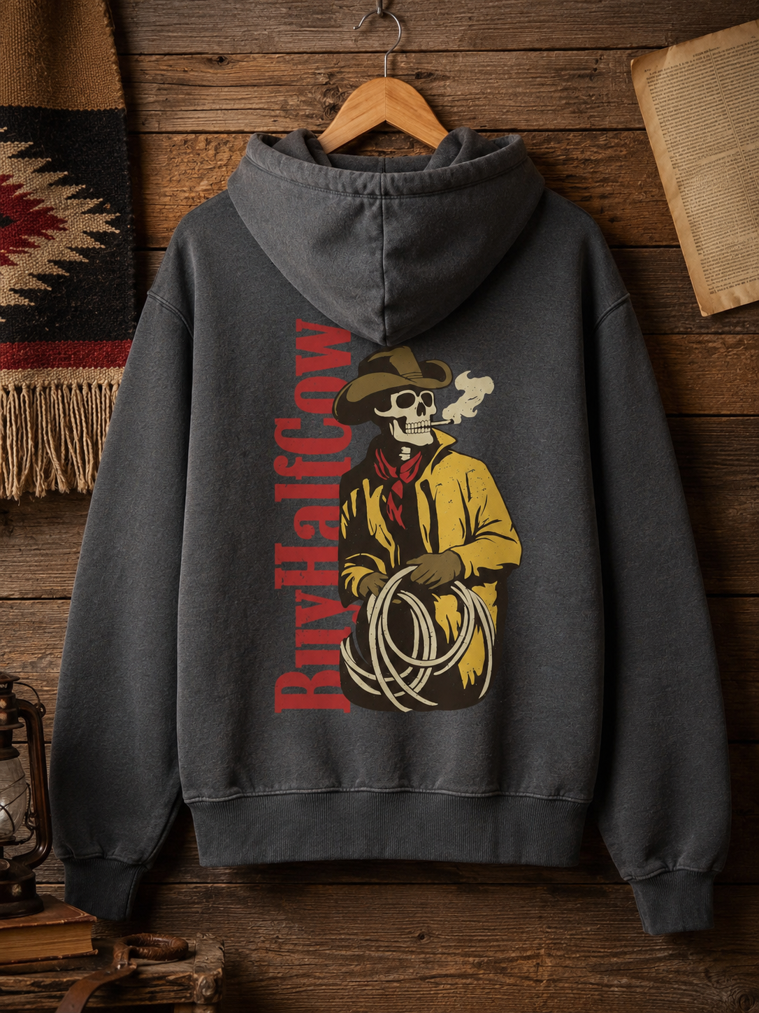 Sackett Ranch × Buy Half Cow Outlaw Hoodie