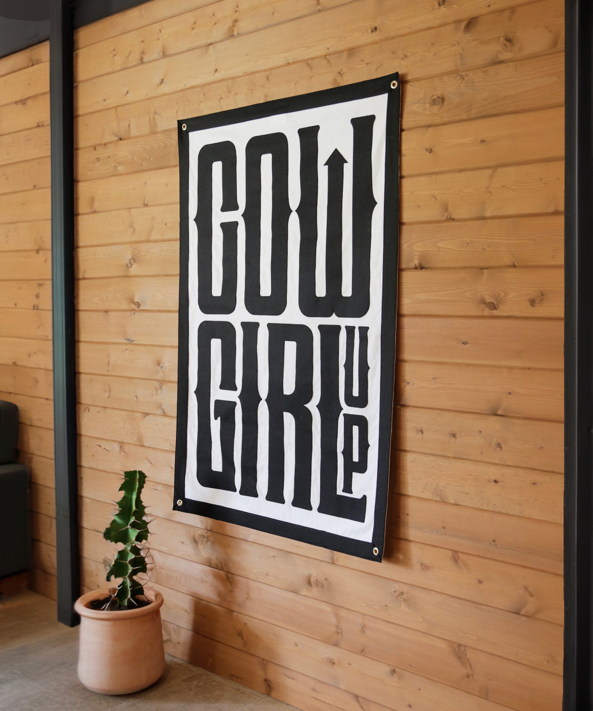 Cowgirl Up Felt Banner