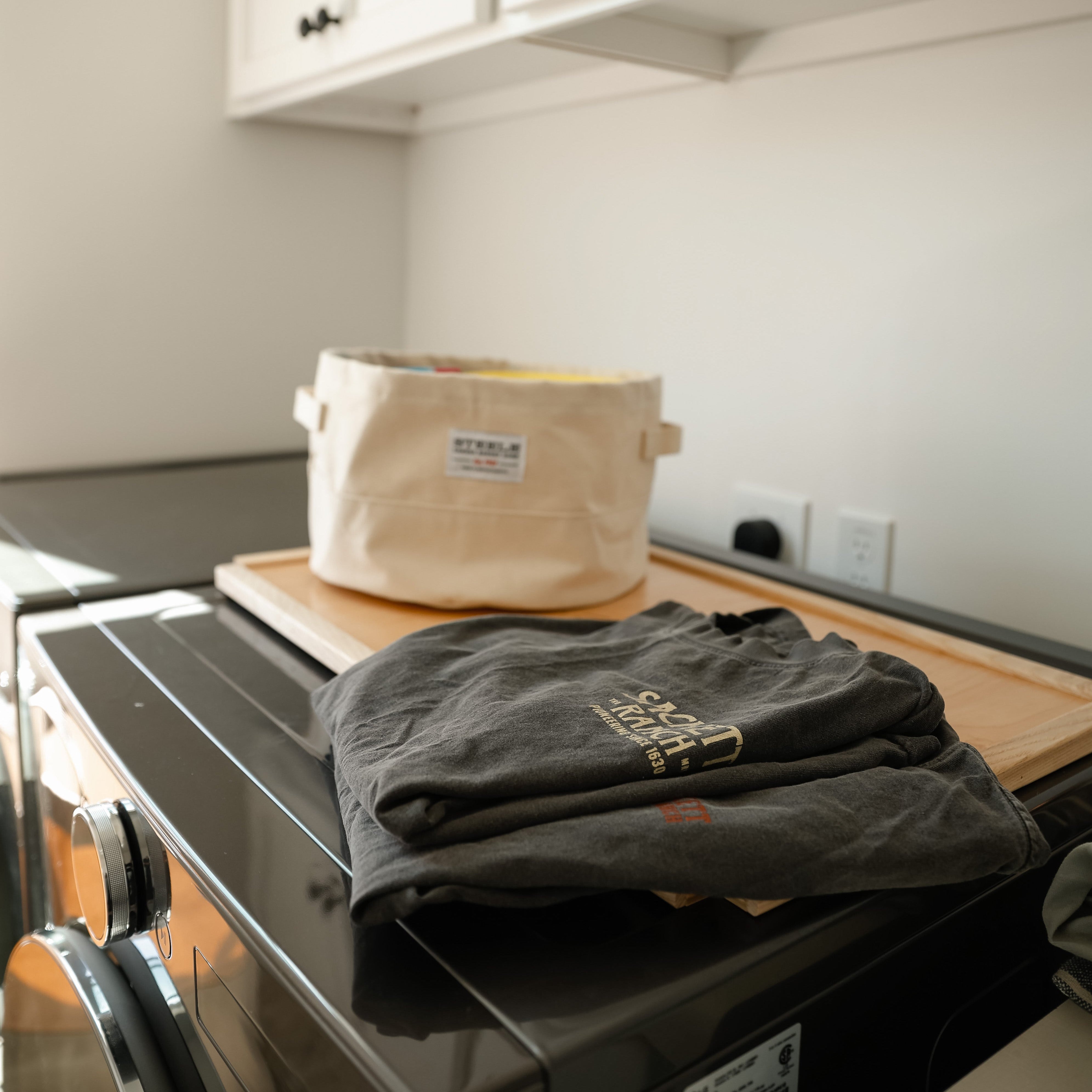 Extra Small Round Canvas Storage Bin