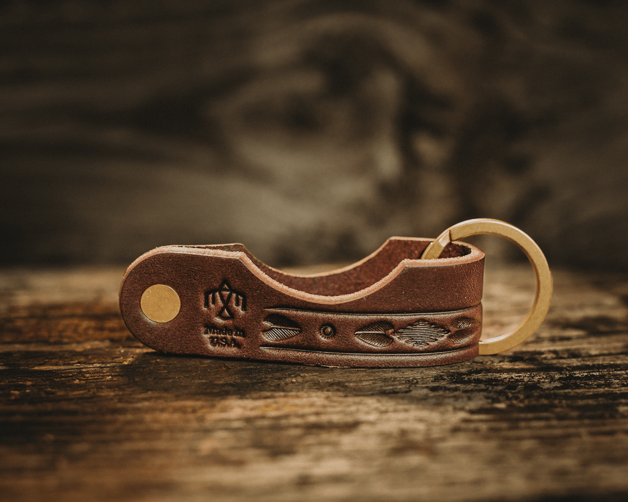 Leather Smoke Stand Keychain