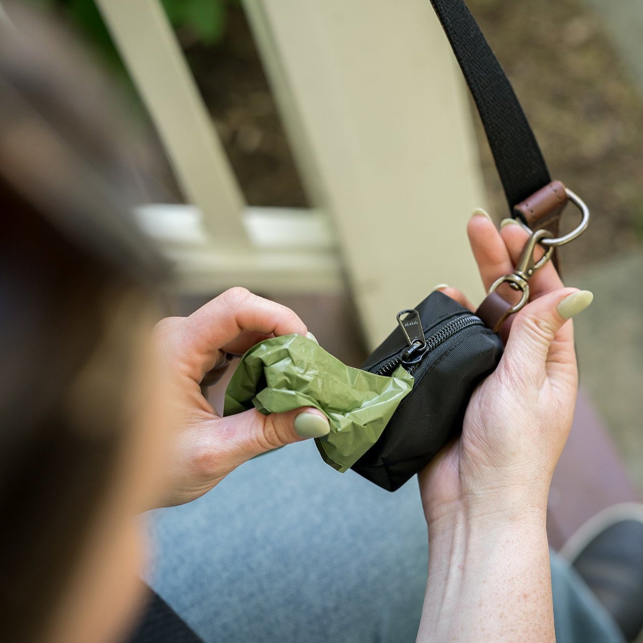 Dog Leash & Poop Bag Holder