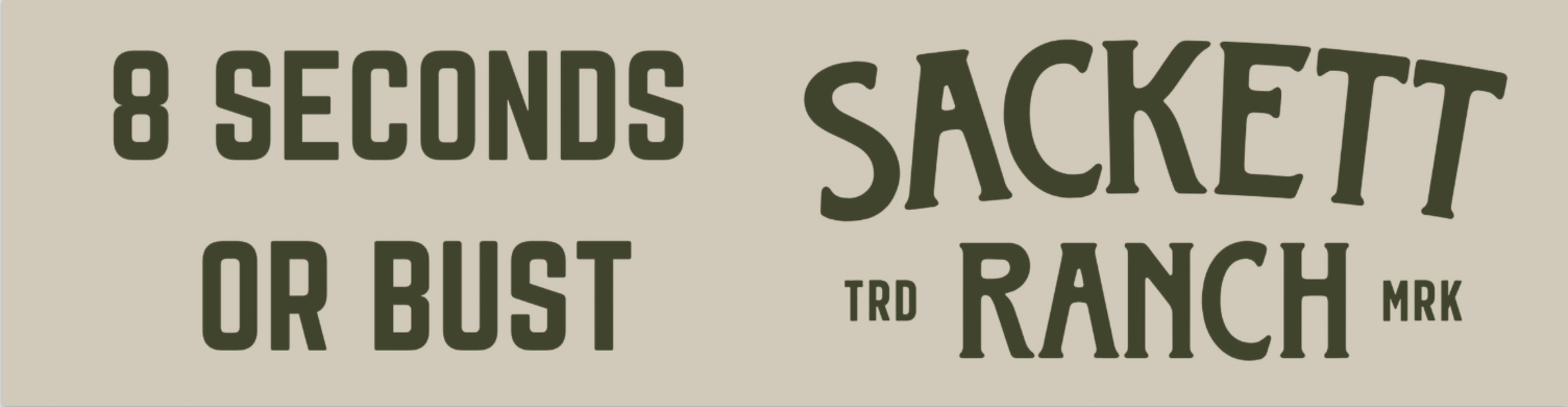 Sackett Ranch Rodeo Bumper Stickers