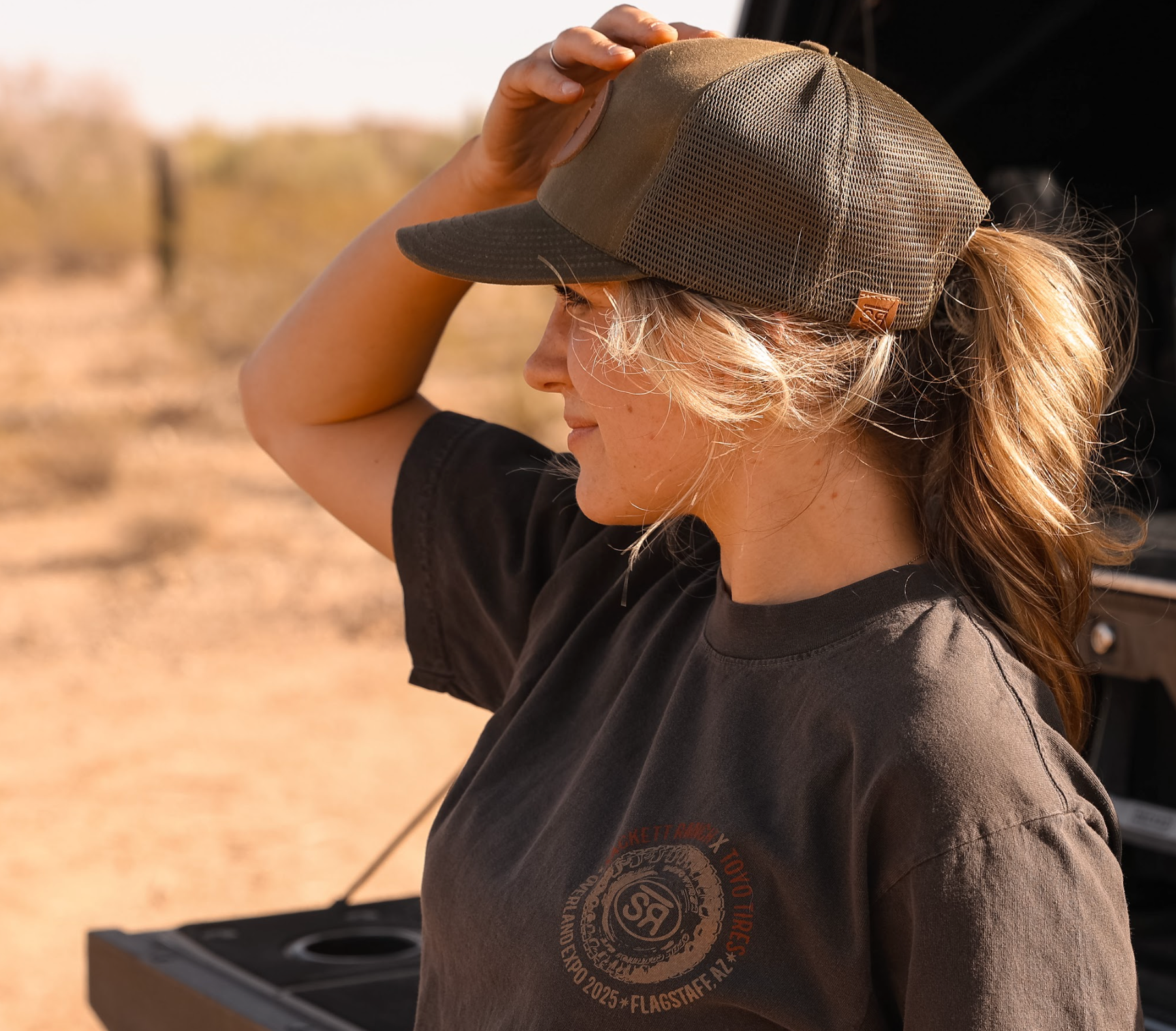 Waxed Canvas 6-Panel Trucker Hat - Olive Drab