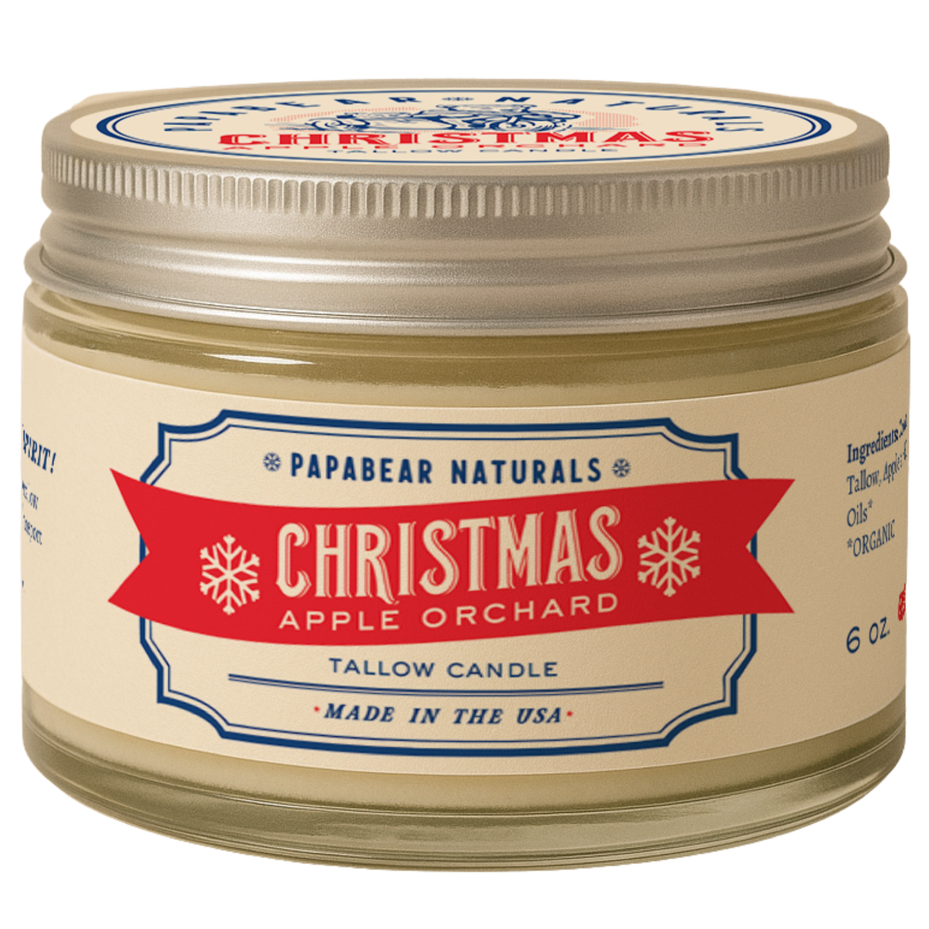 Tallow Candle - 6 oz