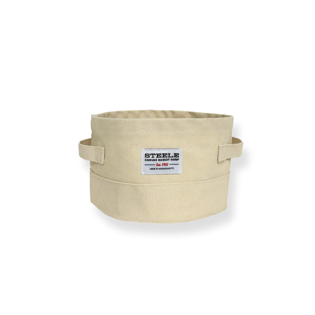 Extra Small Round Canvas Storage Bin