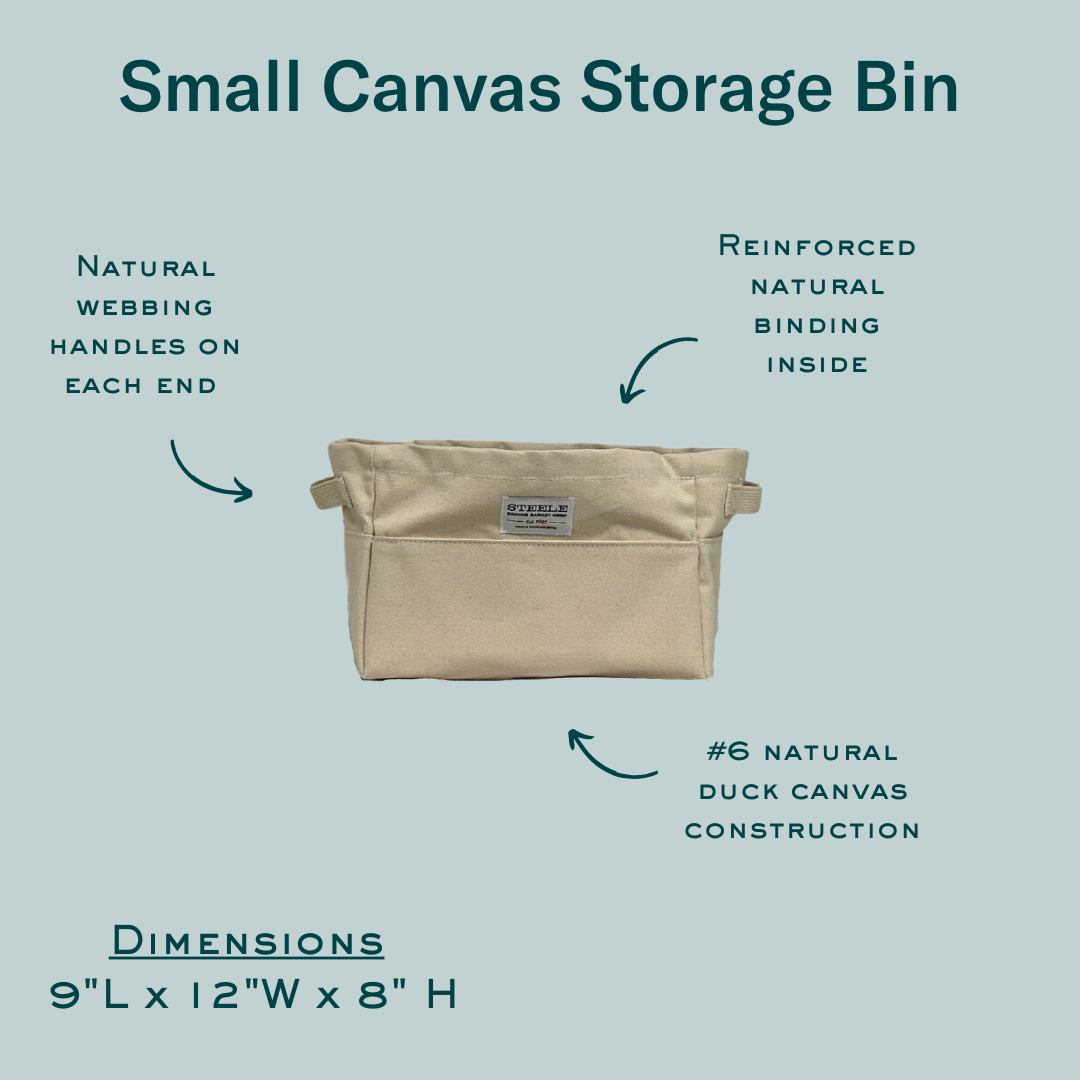 Small Canvas Storage Bin