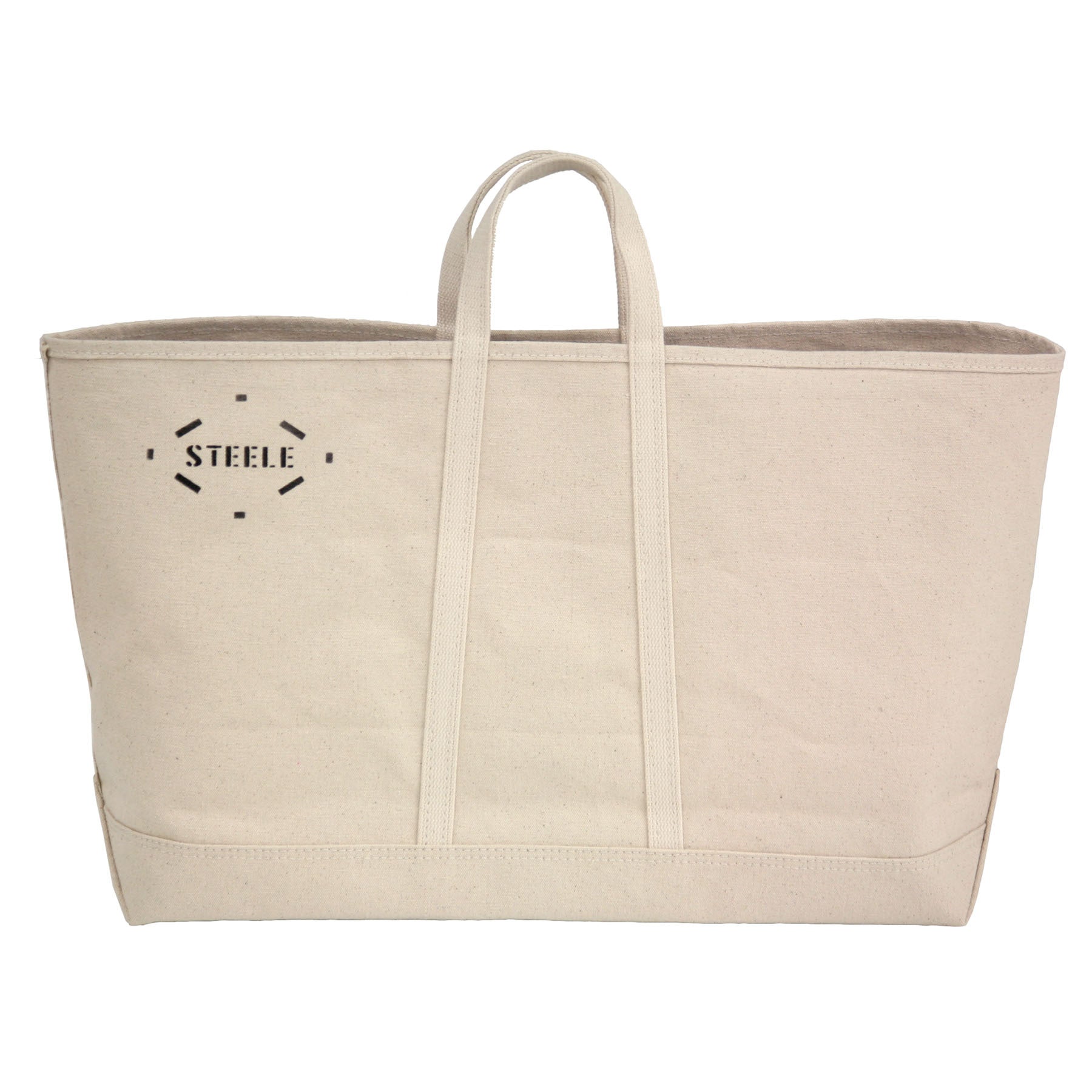 Natural Canvas Tote Bag - Wide