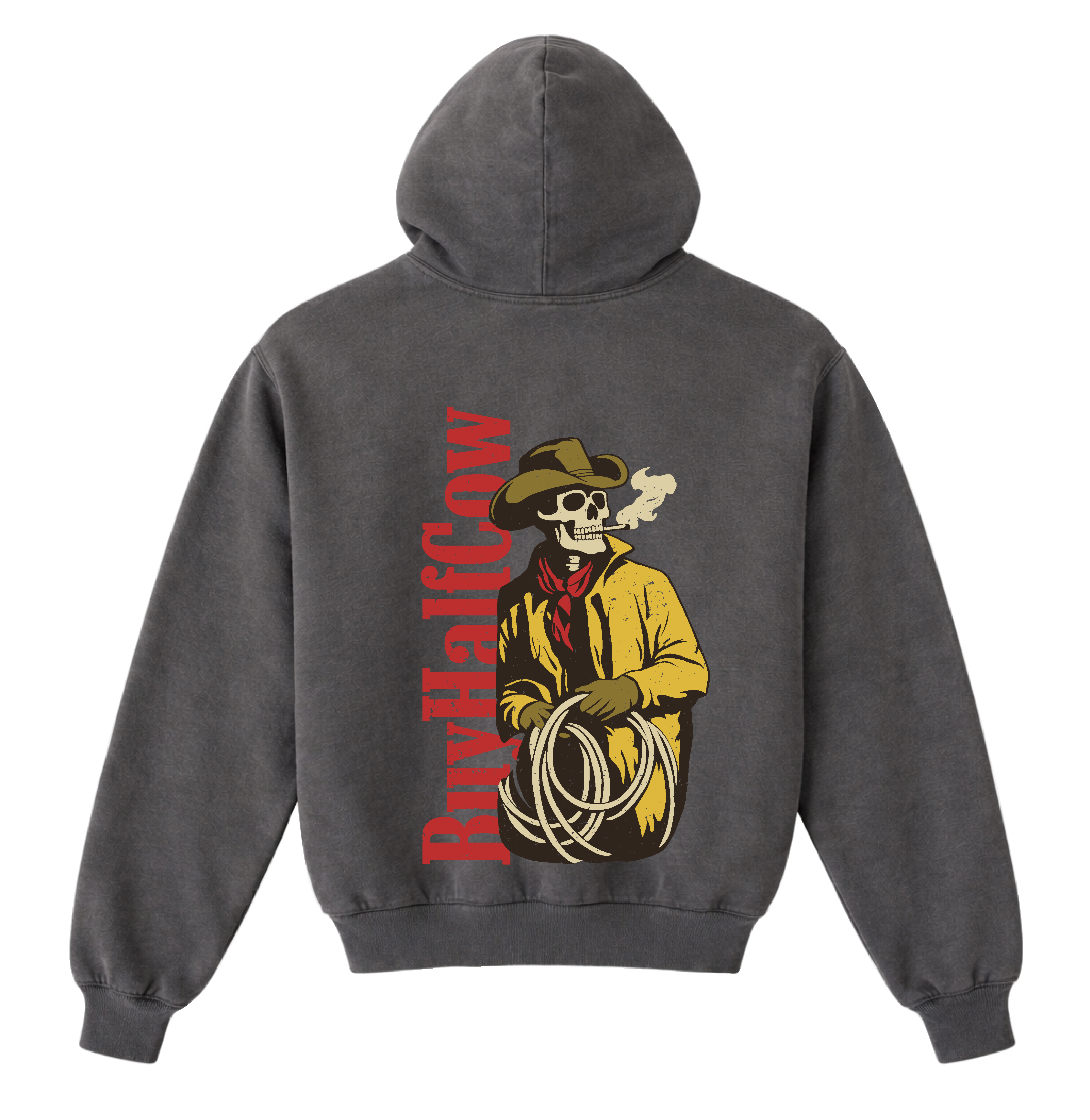 Sackett Ranch × Buy Half Cow Outlaw Hoodie – Vintage White