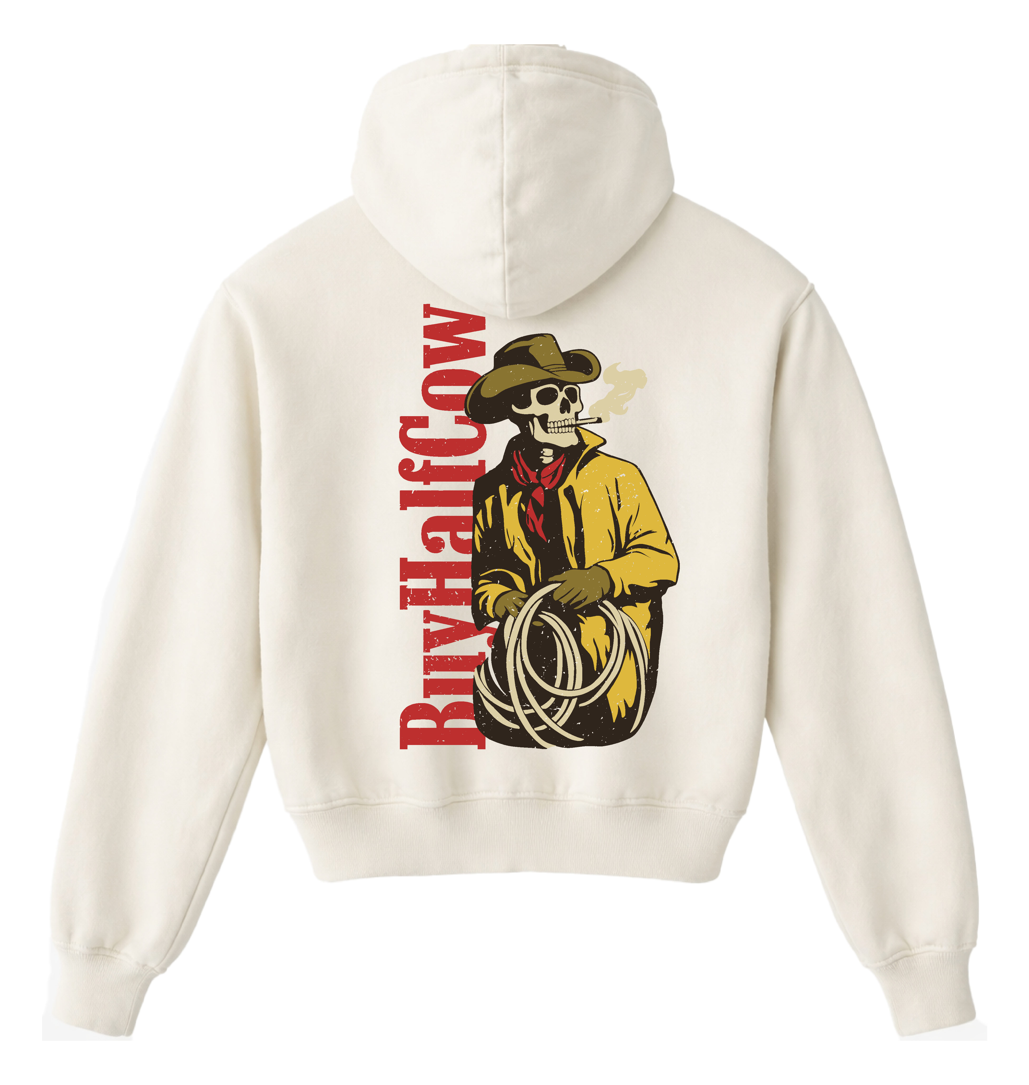 Sackett Ranch × Buy Half Cow Outlaw Hoodie – Vintage Black