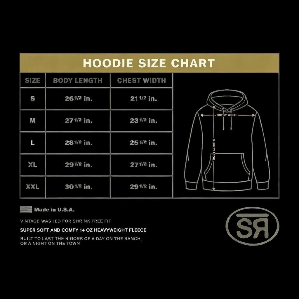 Sackett Ranch × Buy Half Cow Outlaw Hoodie – Vintage Black