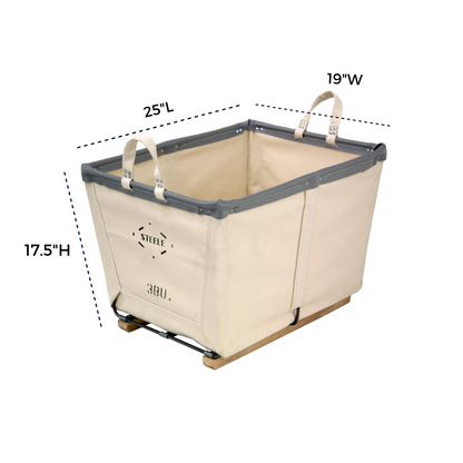 Canvas Small Carry Basket - 3 Bu