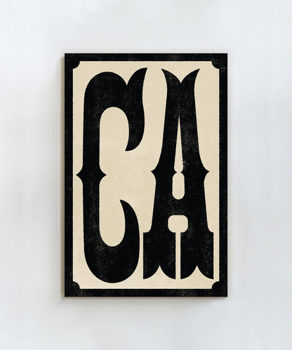 Large Letters - CA