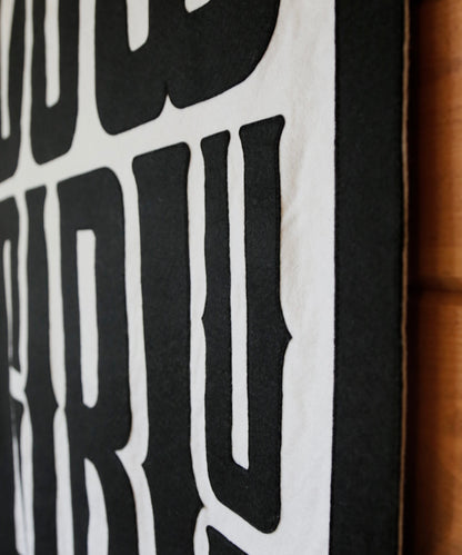 Cowgirl Up Felt Banner