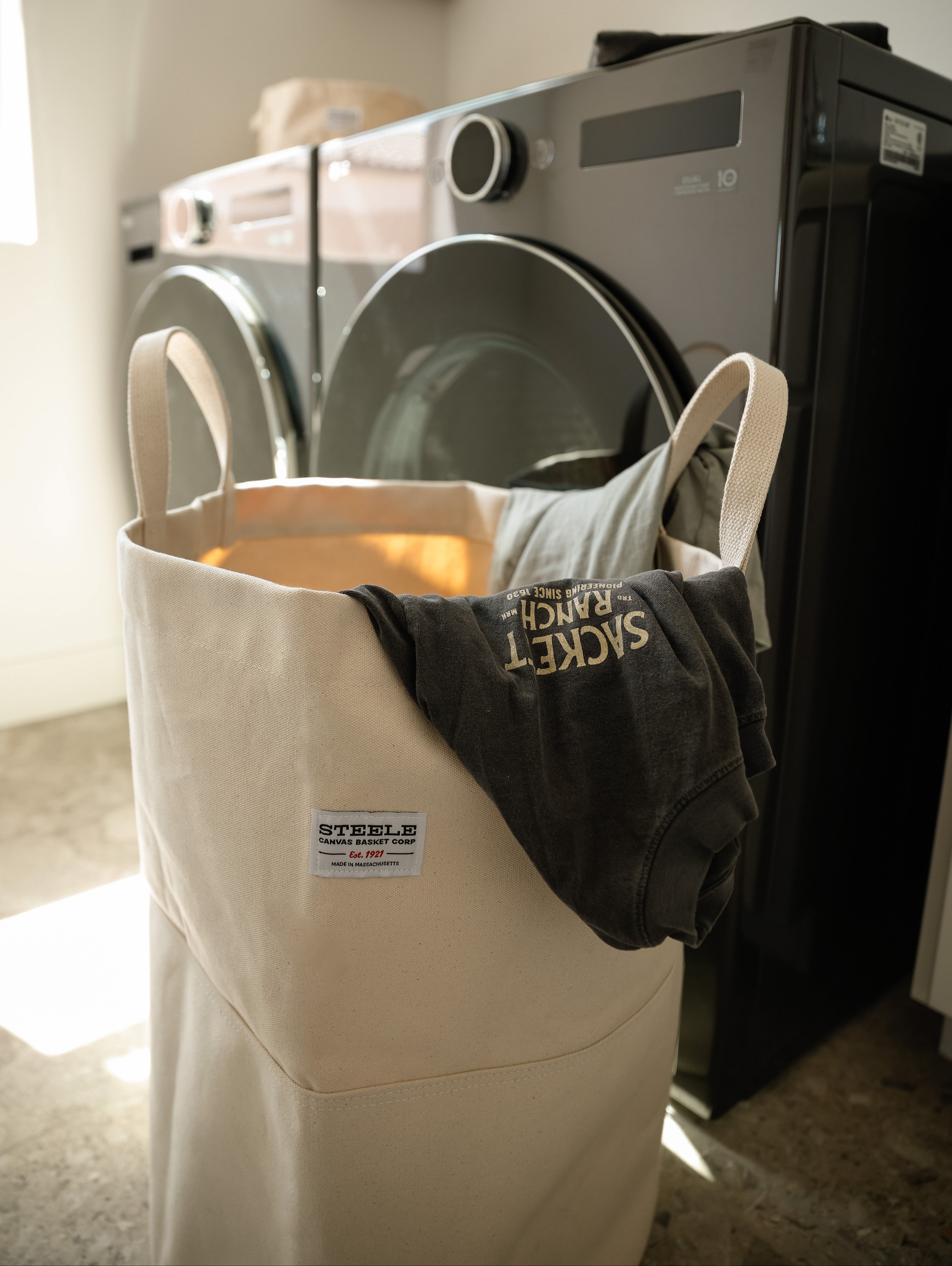 Tall Canvas Storage Bin