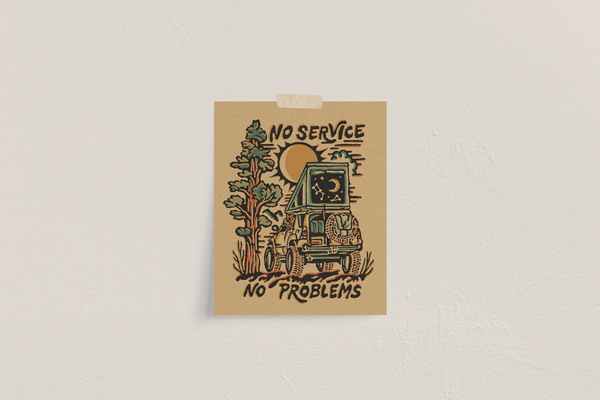 No Service Print