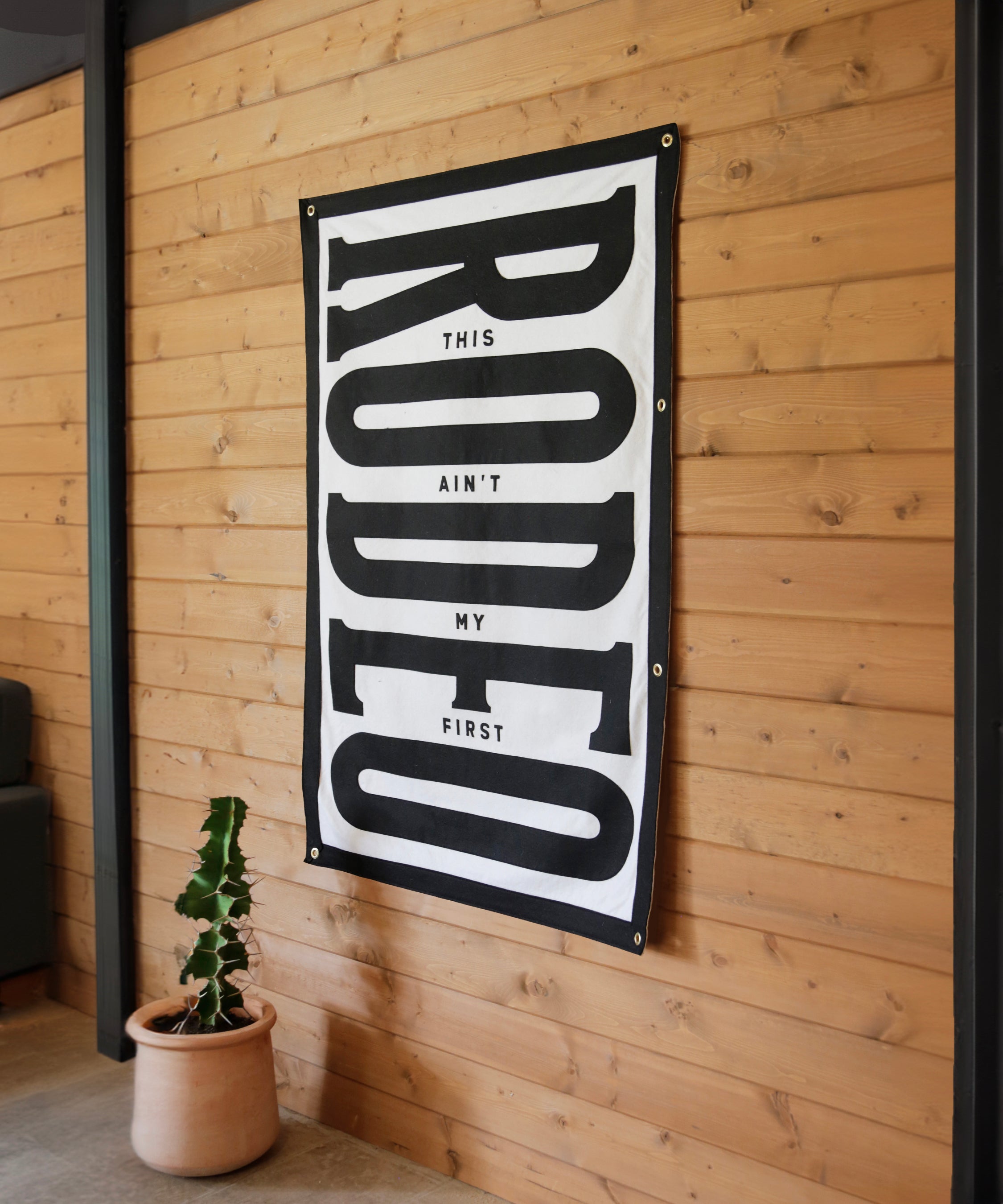 This Ain't My First Rodeo Felt Banner