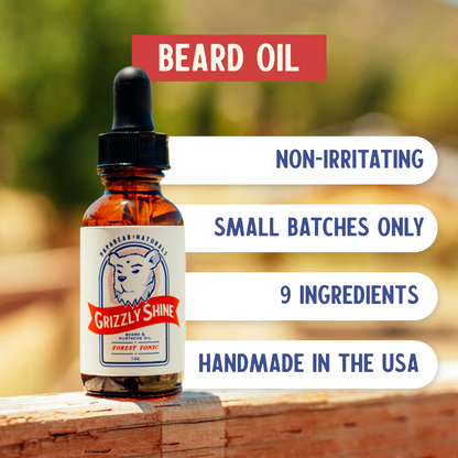 Grizzly Shine Beard Oil - 1 oz
